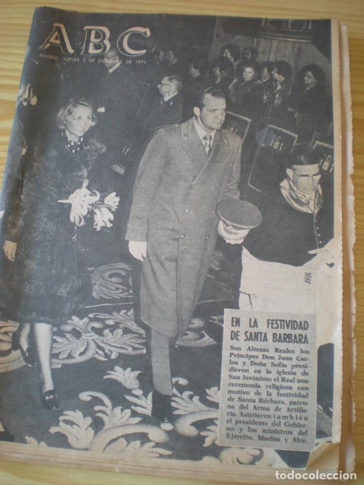 Coleccionismo de revistas y peri&oacute;dicos: ABC de fecha 05 diciembre de 1974