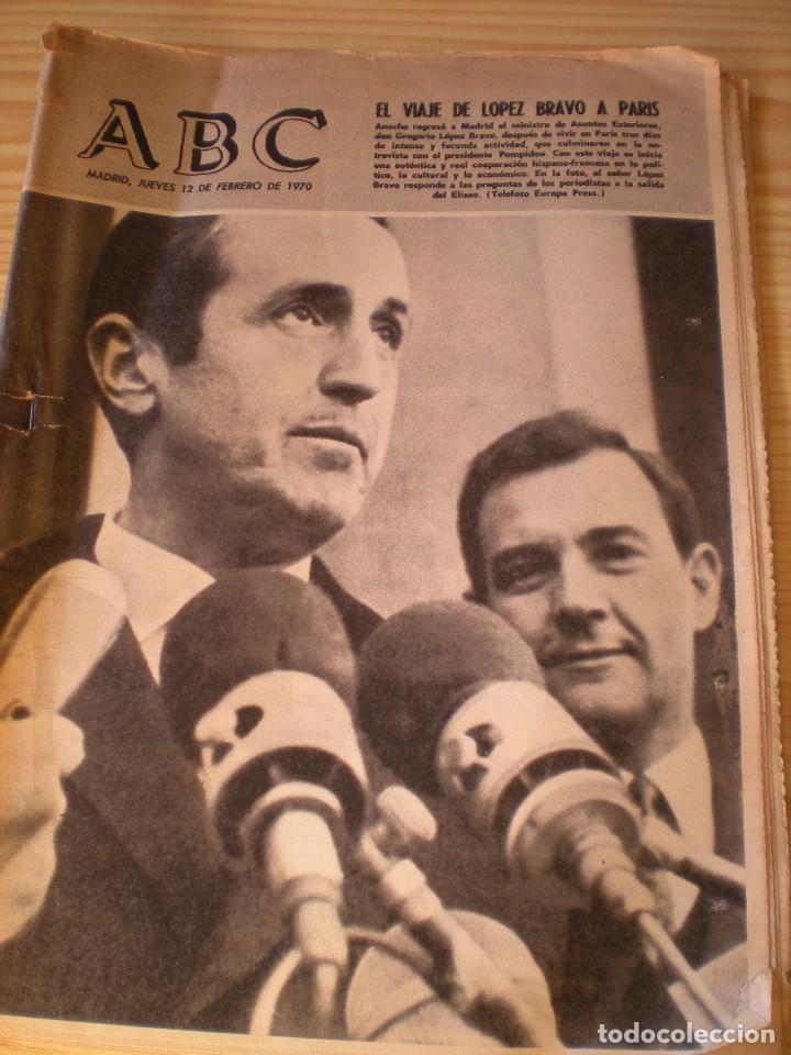 Coleccionismo de revistas y peri&oacute;dicos: ABC de fecha 12 febrero de 1970