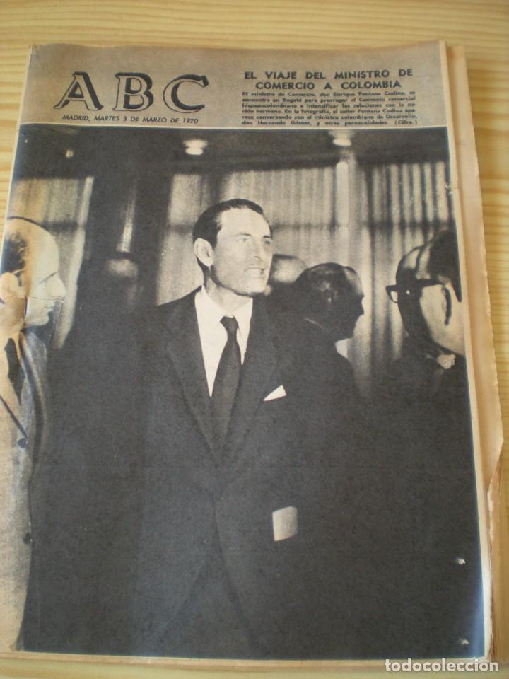 Coleccionismo de revistas y peri&oacute;dicos: ABC de fecha 03 marzo de 1970