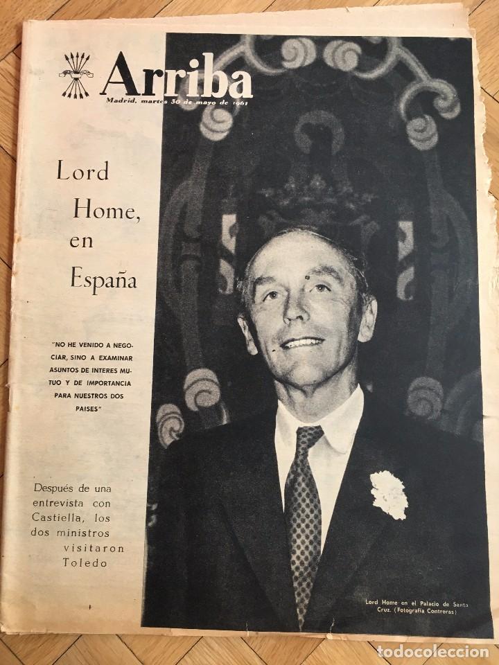 Collectionnisme de Revues et Journaux: ARRIBA (30-5-1961) LORD HOME PALACIO SANTA CRUZ EVIAN FERIA DEL LIBRO ANQUETIL SANTANA ROLAND GARROS