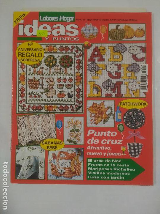 Colecionismo de Revistas e Jornais: REVISTA IDEAS Y PUNTOS. N&ordm; 56. MAYO 1999. LABORES DEL HOGAR. PUNTO DE CRUZ. TDKR38