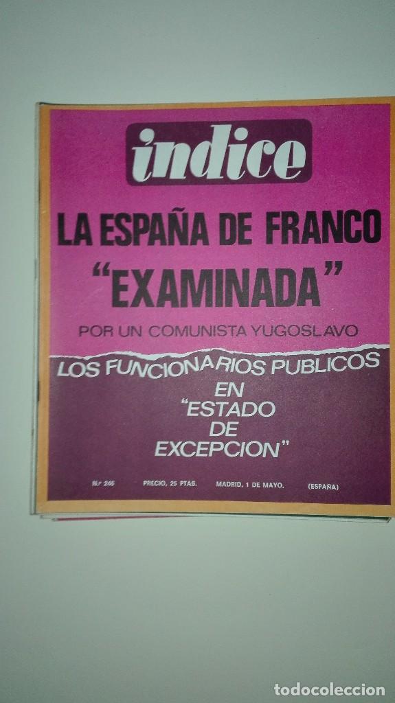 Collectionnisme de Revues et Journaux: Revista &Iacute;ndice n&uacute;m. 246 Mayo 1969 Los funcionarios p&uacute;blicos. Espa&ntilde;a de Franco por Frane Barbieri