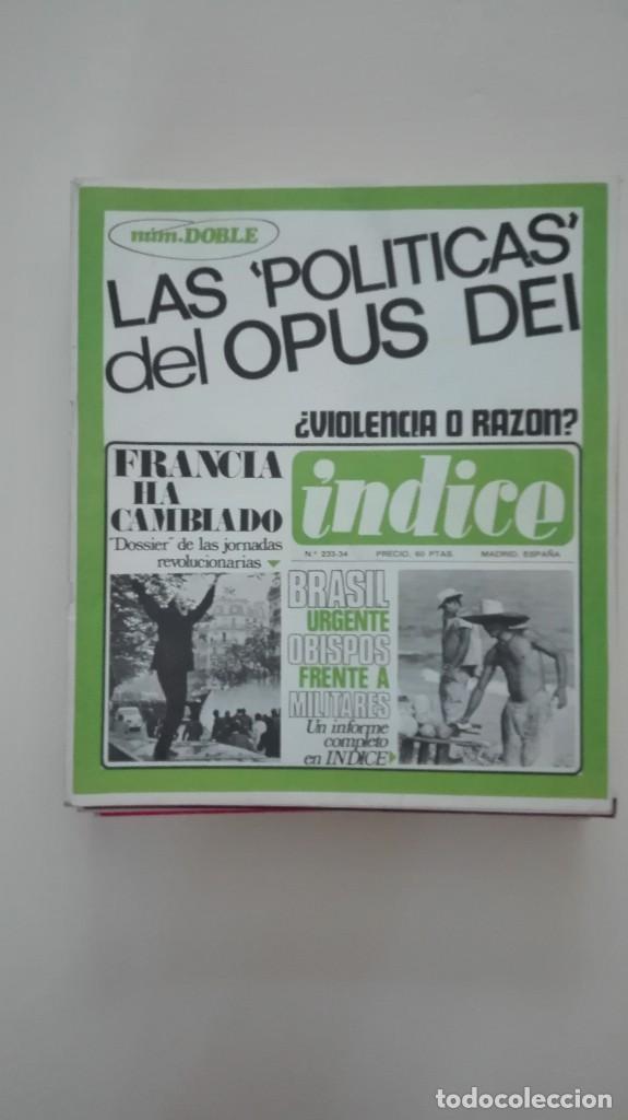 Collectionnisme de Revues et Journaux: Revista &Iacute;ndice n&uacute;m. 233 y 234 Julio y Agosto 1968 Las pol&iacute;ticas del Opus Dei. Francia revolucionaria