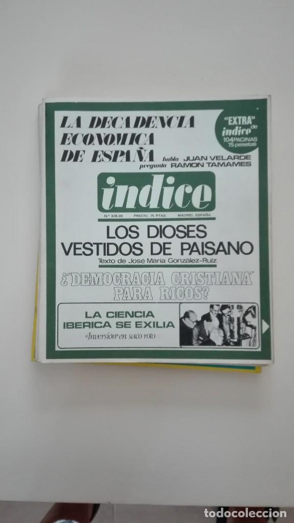 Collectionnisme de Revues et Journaux: Revista &Iacute;ndice n&uacute;m. 228 y 229 Febrero - Marzo 1968 La decadencia econ&oacute;mica Tamames. Ciencia y exilio