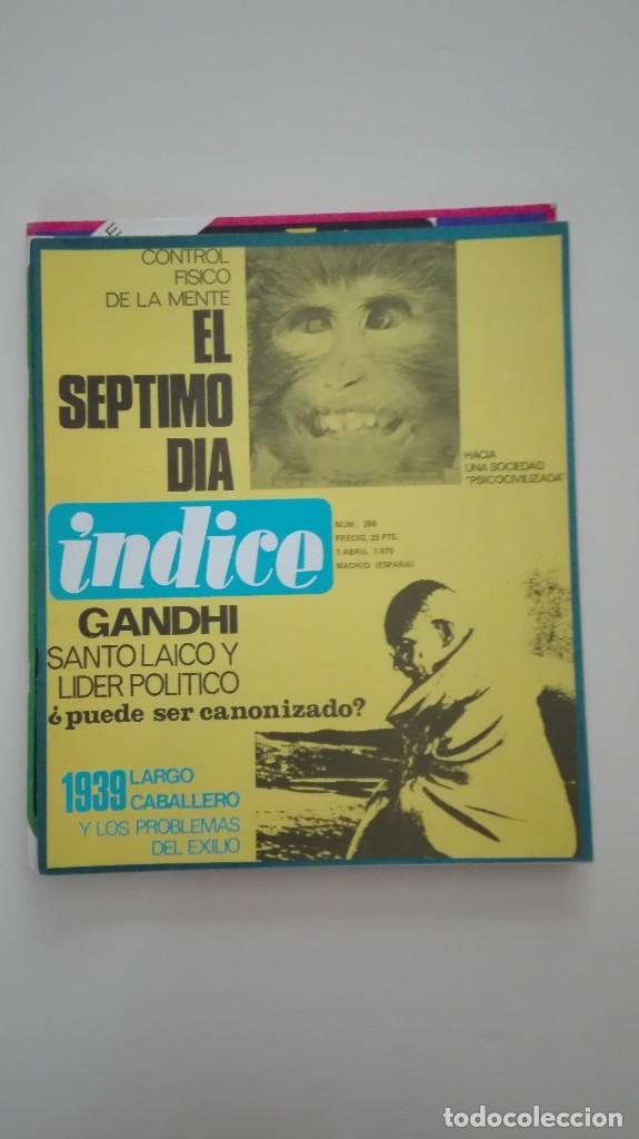 Collectionnisme de Revues et Journaux: Revista &Iacute;ndice n&uacute;m. 266 Abril 1970 Gandhi. Largo Caballero, 1939. Sociedad psicocivilizada