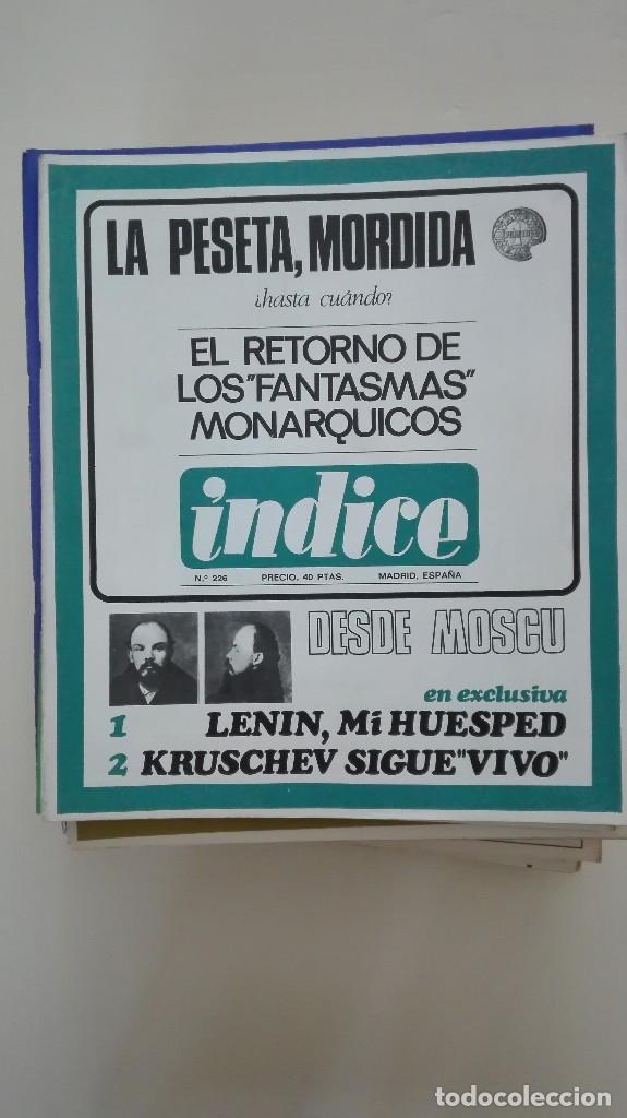 Collectionnisme de Revues et Journaux: Revista &Iacute;ndice n&uacute;m. 226 Diciembre 1967 La peseta, mordida. Fantasmas mon&aacute;rquicos. Desde Mosc&uacute;.