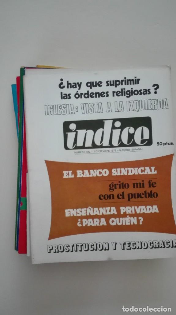 Sammeln von Zeitschriften und Zeitungen: Revista &Iacute;ndice n&uacute;m. 342 Diciembre 1973 Suprimir las &oacute;rdenes religiosas? / Prostituci&oacute;n y tecnocracia