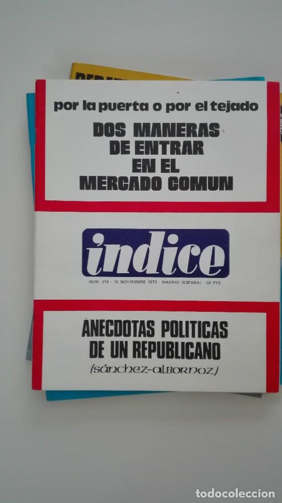 Sammeln von Zeitschriften und Zeitungen: Revista &Iacute;ndice n&uacute;m. 318 Noviembre 1972 Entrar en el Mercado Com&uacute;n