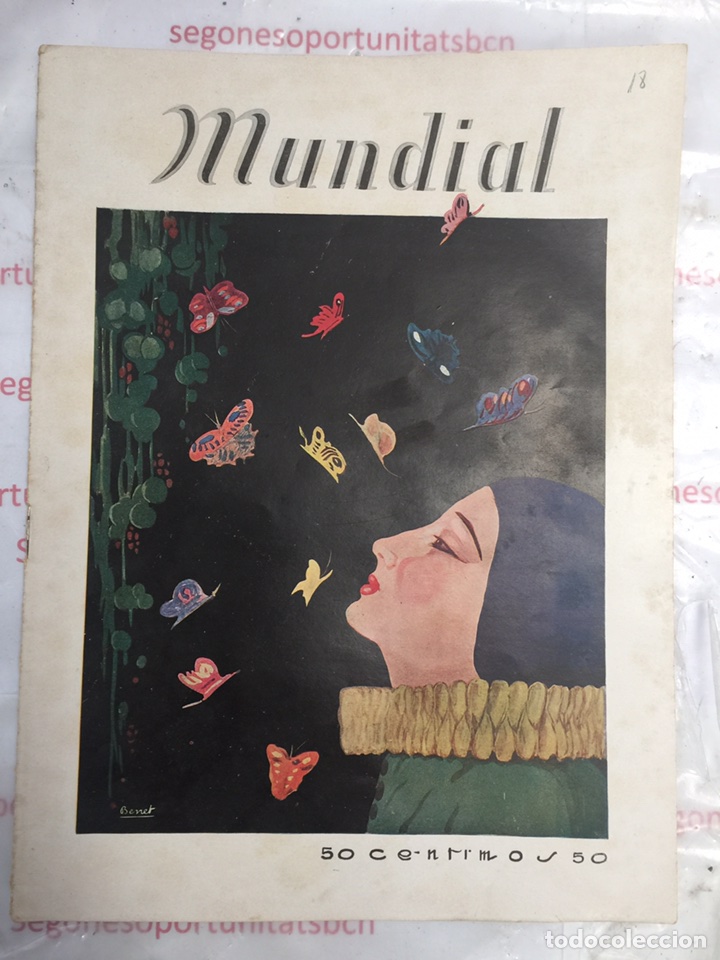 Coleccionismo de Revistas y Peri&oacute;dicos: Revista grafica MUNDIAL  del 9 de Noviembre del a&ntilde;o 1922 n&uacute;mero 18
