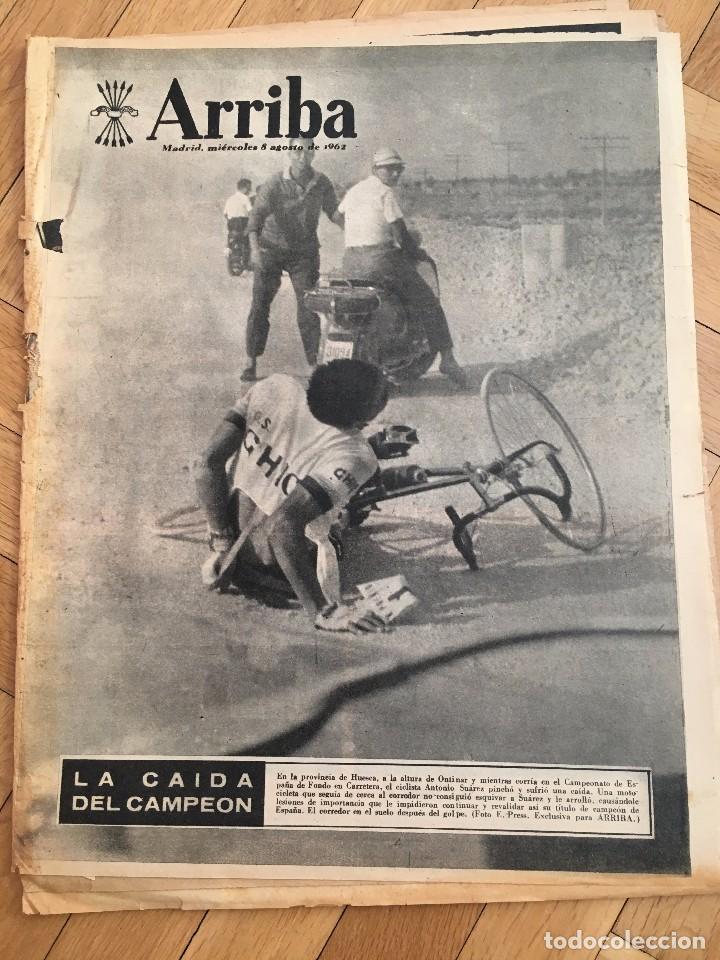Coleccionismo de revistas y peri&oacute;dicos: ARRIBA (8-8-1962) ANTONIO SUAREZ ADLAI STEVENSON MU&Ntilde;OZ GRANDES LA PEDRIZA