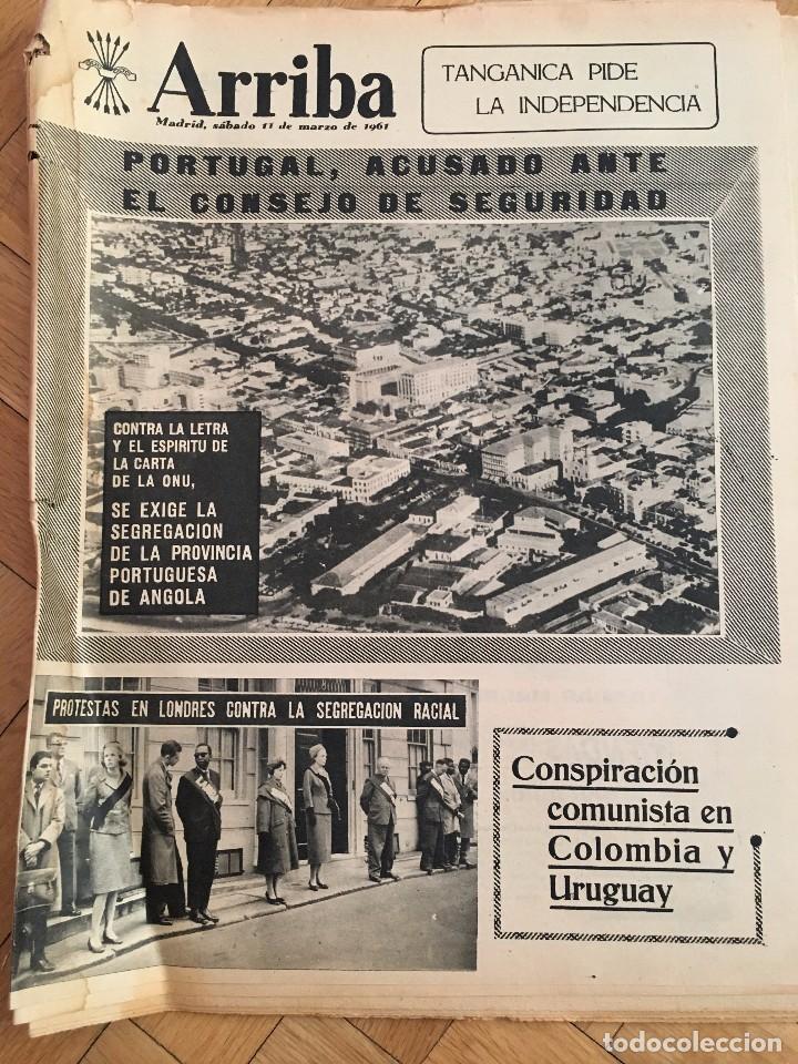 Collectionnisme de Revues et Journaux: ARRIBA (11-3-1961) PORTUGAL LISBOA TAJO COMMONWEALTH REAL MADRID ZAMALEK GRAN VIA ABRONIGAL