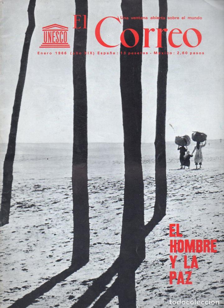 Sammeln von Zeitschriften und Zeitungen: EL CORREO DE LA UNESCO : EL HOMBRE Y LA PAZ - ENERO 1966