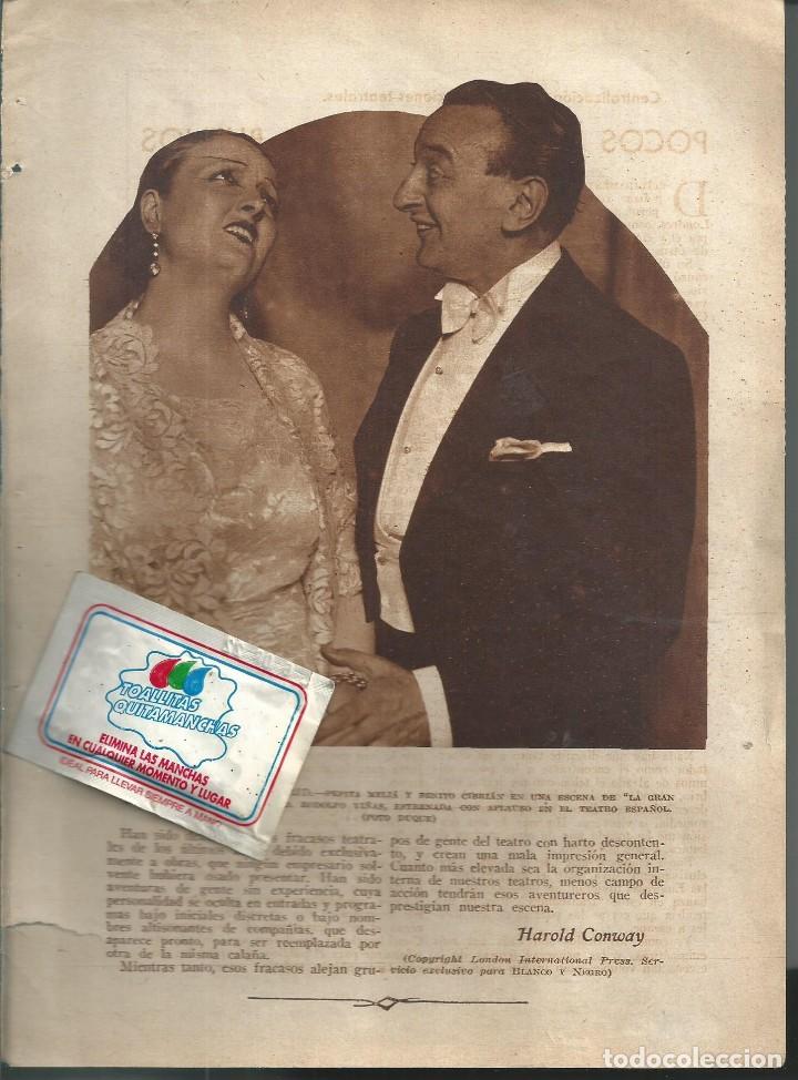 Collectionnisme de Revues et Journaux: BYN JUN 1934. TEATRO  PEPITA MELIA BENITO CIBRIAN OBRA DE RODOLFO VI&Ntilde;AS. INFORMACION  USA. 4 PAG