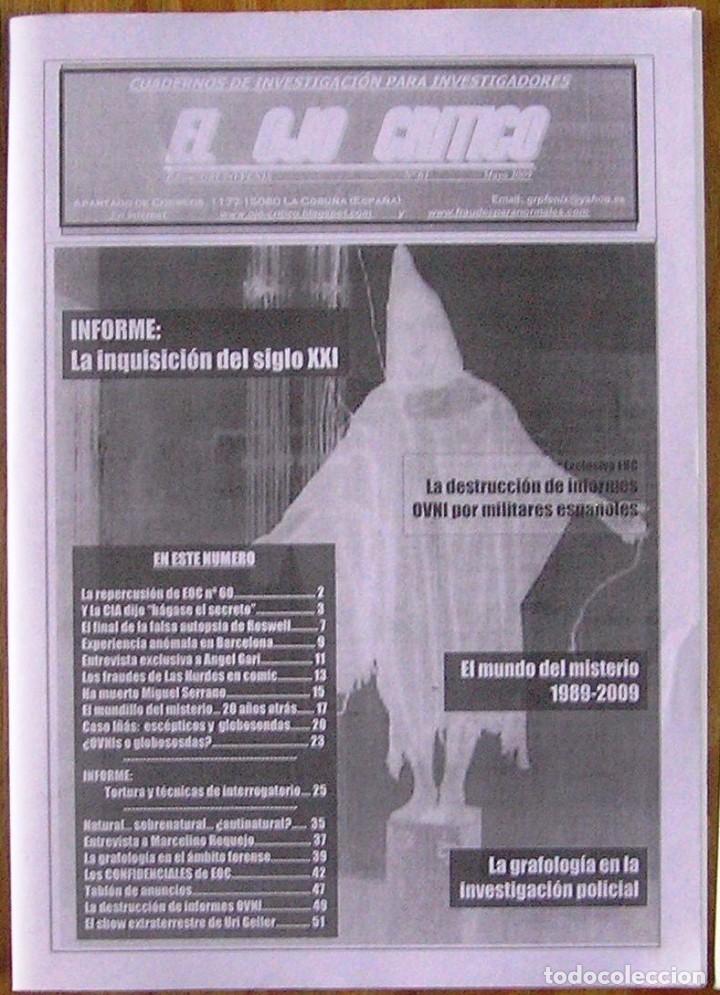 Coleccionismo de Revistas y Peri&oacute;dicos: EL OJO CRITICO n&ordm;61. OVNIS, parapsicologia, sectas, operaciones psicol&oacute;gicas ocultismo UFO MISTERIO
