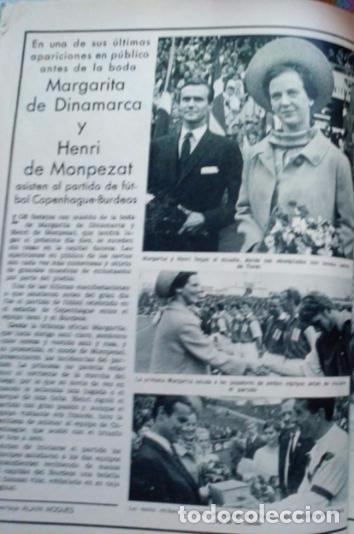 Coleccionismo de revistas y peri&oacute;dicos: RECORTE MARGARITA DE DINAMARCA HENRI MONPEZAT