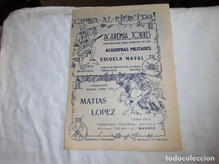 Coleccionismo de Revistas y Peri&oacute;dicos: GLORIA AL EJERCITO,INFANTERIA,CABALLERIA,PUBLICIDAD VARIADA HOJA DE REVISTA BLANCO Y NEGRO 1934