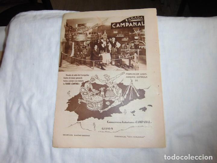Collection Magazines and Newspapers: TODOS COMEN FABADA CAMPANAL DESDE EL CABO HASTA EL GENERAL HOJA DE REVISTA BLANCO Y NEGRO 1934