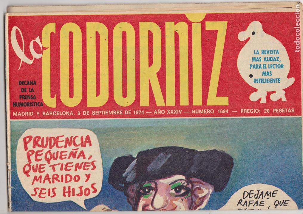 Coleccionismo de Revistas y Peri&oacute;dicos: La Codorniz n&ordm;  1694. Septiembre de 1974.