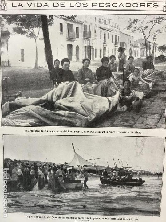 Collezionismo di Riviste e Giornali: CURA CABALLOS HERIDOS EN LA GUERRA PESCA DEL BOU VALENCIA REYES MAGOS  JUGUETES REVISTA A&Ntilde;O 1914