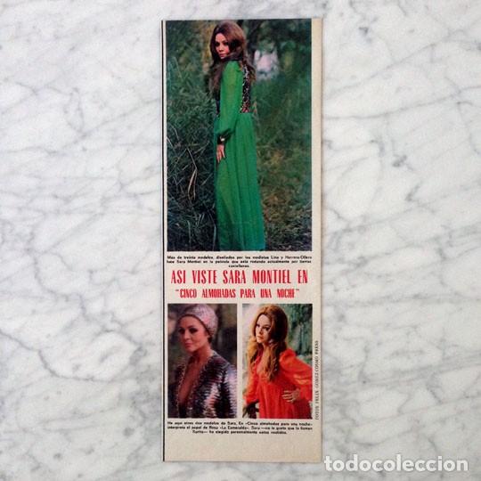 Coleccionismo de revistas y peri&oacute;dicos: RECORTE - SARA MONTIEL - 1973