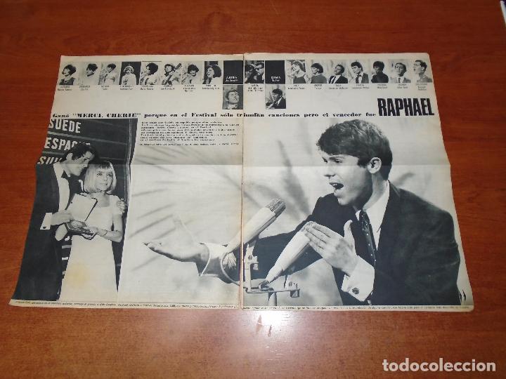 Coleccionismo de Revistas y Peri&oacute;dicos: ART&Iacute;CULO EN PRENSA 1966: RAPHAEL EN EUROVISI&Oacute;N