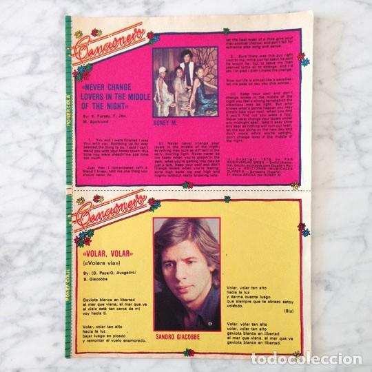 Coleccionismo de revistas y peri&oacute;dicos: RECORTE - BONEY M, SANDRO GIACOBBE, PETER FRAMPTON, CAMILO SESTO - 1979