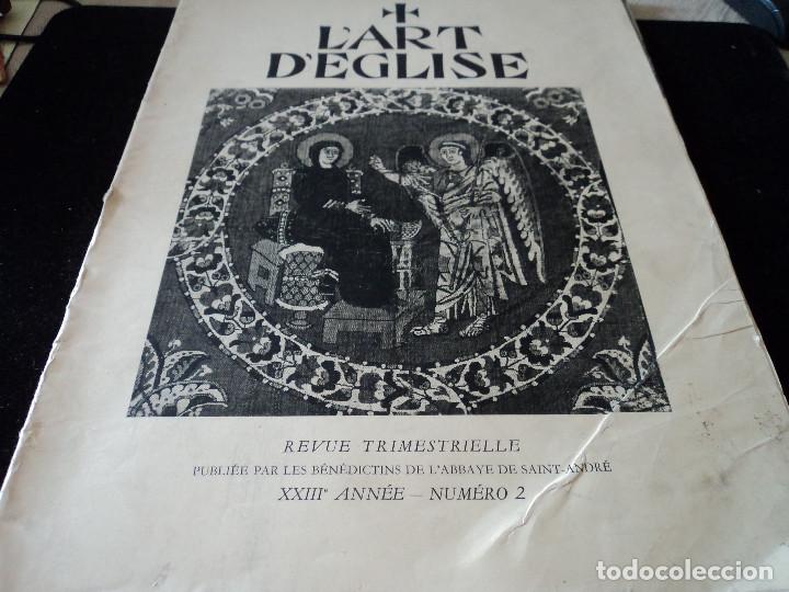 Coleccionismo de Revistas y Peri&oacute;dicos: L&acute;ART D&acute;EGLISE la madonna en el arte 1955 idioma frances