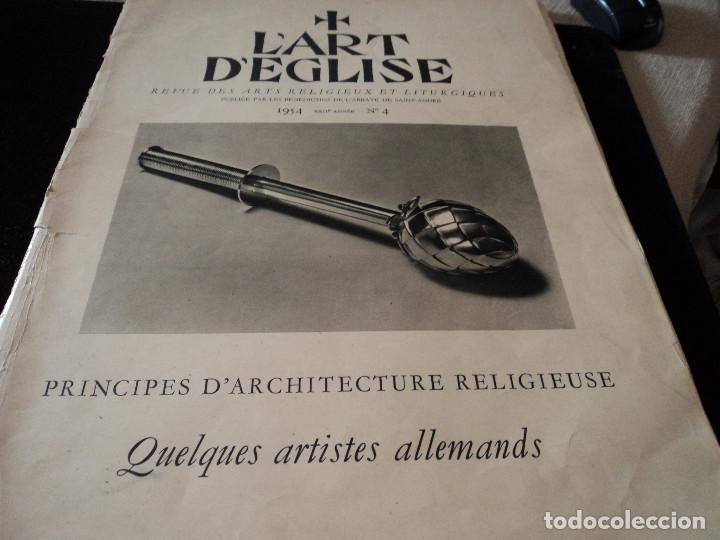 Sammeln von Zeitschriften und Zeitungen: L&acute;ART D&acute;EGLISE principios de arquitectura religiosa 1954 idioma frances