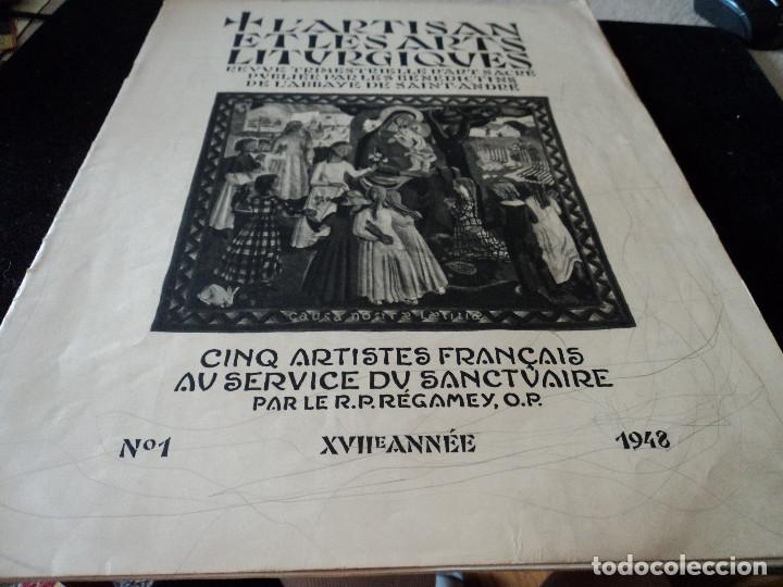 Sammeln von Zeitschriften und Zeitungen: L&acute;ARTISAN ET LES arts liturgiques 1948  cinq artistes francais au service du santuaire