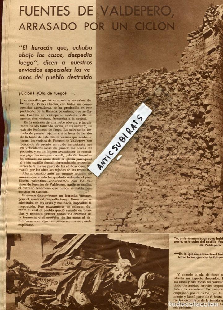 Coleccionismo de Revistas y Peri&oacute;dicos: REVISTA 1935 DESTRUCCION DE FUENTES DE VALDEPERO CICLISMO MUERTE DE CEPEDA FANTASMA EN BARCELONA