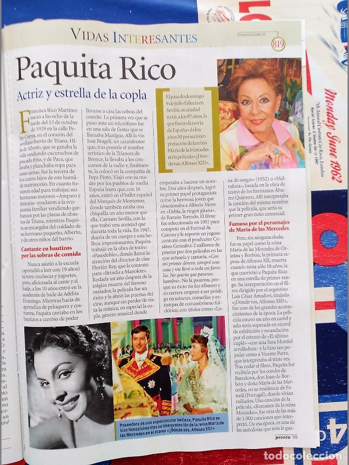 Coleccionismo de revistas y peri&oacute;dicos: paquita rico