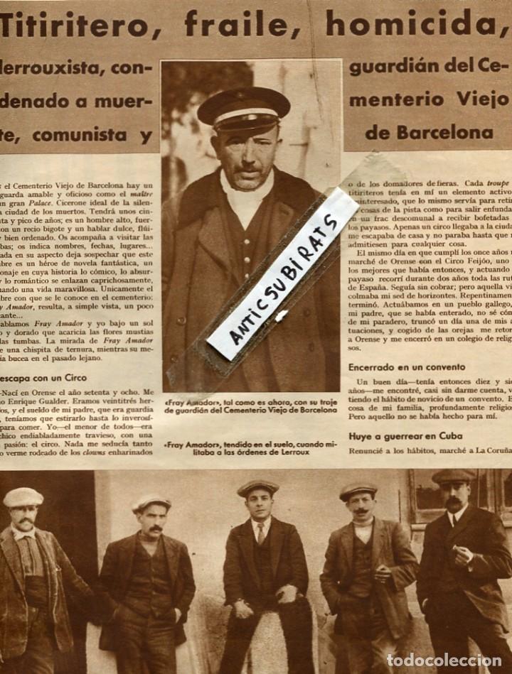 Sammeln von Zeitschriften und Zeitungen: REVISTA A&Ntilde;O 1935 PERSONAJE  GUALDER PERNALES LA CORONELA DE MADRID ATHLETIC DE MADRID BILBAO