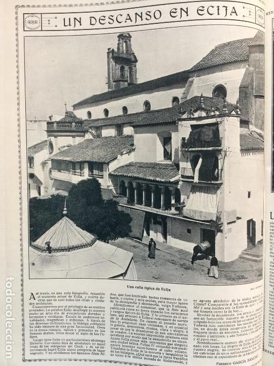 Sammeln von Zeitschriften und Zeitungen: ECIJA CALLE T&Iacute;PICA HOJA REVISTA A&Ntilde;O 1915