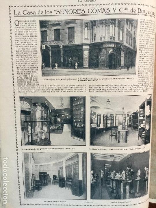 Collezionismo di Riviste e Giornali: ALMACENES COMAS BARCELONA HOJA REVISTA A&Ntilde;O 1915