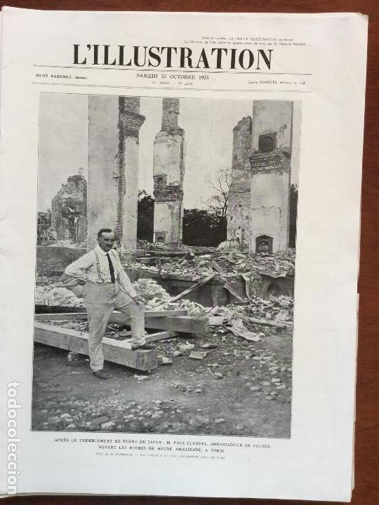 Coleccionismo de revistas y peri&oacute;dicos: L'ILLUSTRATION 27 DE OCTUBRE 1923 TERREMOTO JAP&Oacute;N TOKIO  N&Uacute;MERO 4208