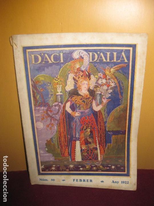 Sammeln von Zeitschriften und Zeitungen: REVISTA D'ACI D'ALLA. FEBRER N&ordm; 50. 1922. ELS MAGICS ARTISTES DEL FUTBOL CATALA: RICARD ZAMORA...