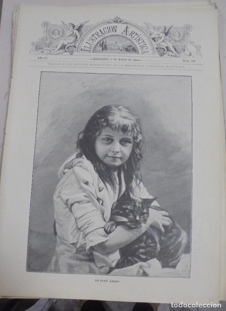 Collezionismo di Riviste e Giornali: REVISTA. LA ILUSTRACION ARTISTICA. A&Ntilde;O III BARCELONA. 17 MARZO 1884. N&ordm; 116