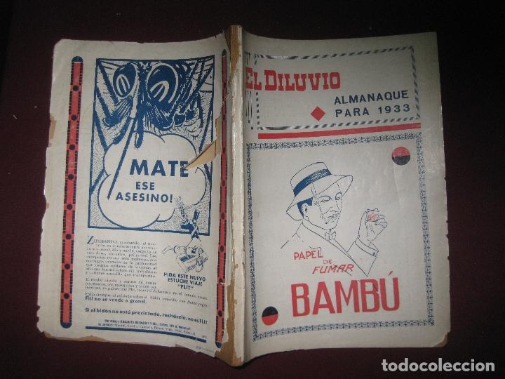 Coleccionismo de revistas y peri&oacute;dicos: EL DILUVIO. ALMANAQUE PARA 1933.
