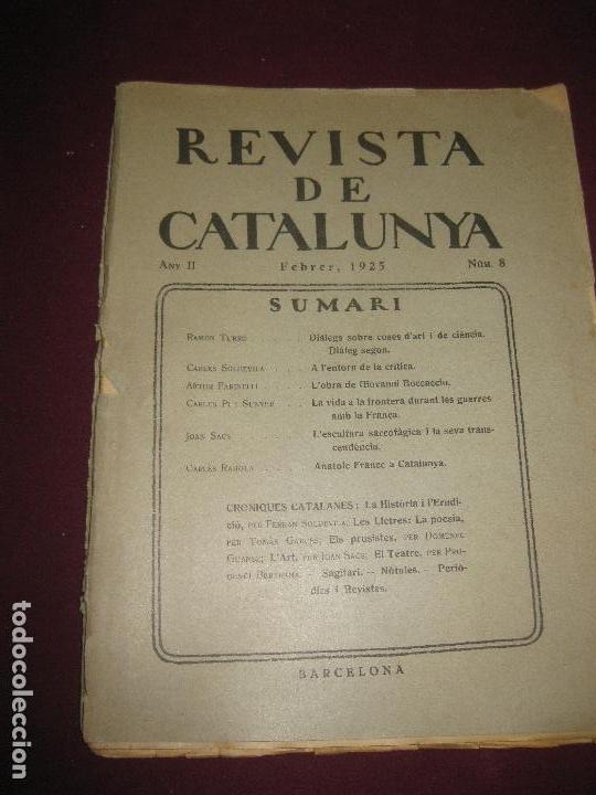 Coleccionismo de revistas y peri&oacute;dicos: REVISTA DE CATALUNYA N&ordm; 8. FEBRER 1925. DIRECTOR : ANTONI ROVIRA VIRGILI.
