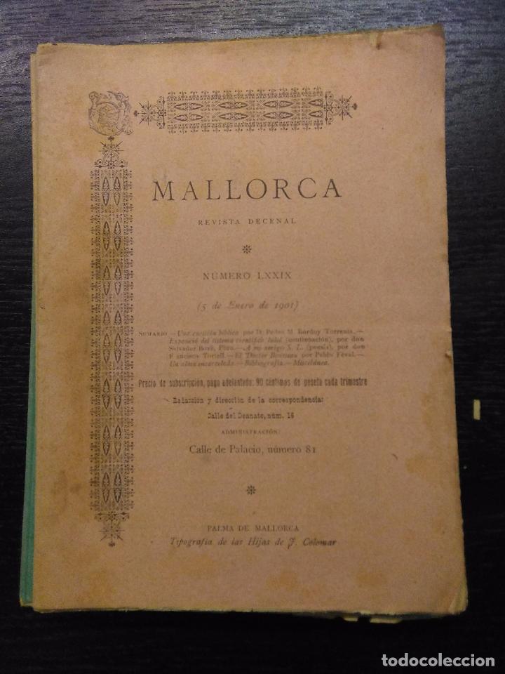 Sammeln von Zeitschriften und Zeitungen: REVISTA DECENAL MALLORCA, 1899 Y 1901