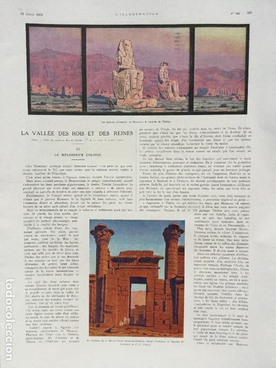 Coleccionismo de revistas y peri&oacute;dicos: L'ILLUSTRATION 12 ABRIL  1924 N 4232 EGIPTO EL VALLE DE LOS REYES Y LAS REINAS