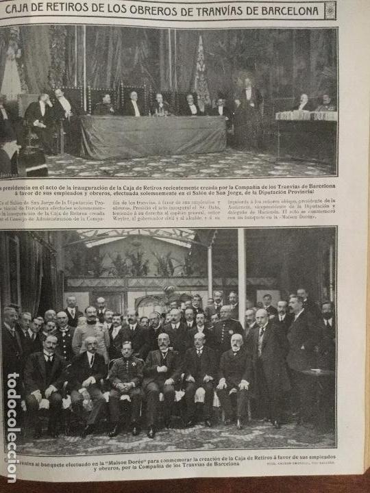 Collection Magazines and Newspapers: CAJA DE RETIROS DE LOS OBREROS DE TRANV&Iacute;AS DE BARCELONA.COMPA&Ntilde;IA TRANVIAS HOJA REVISTA 1913