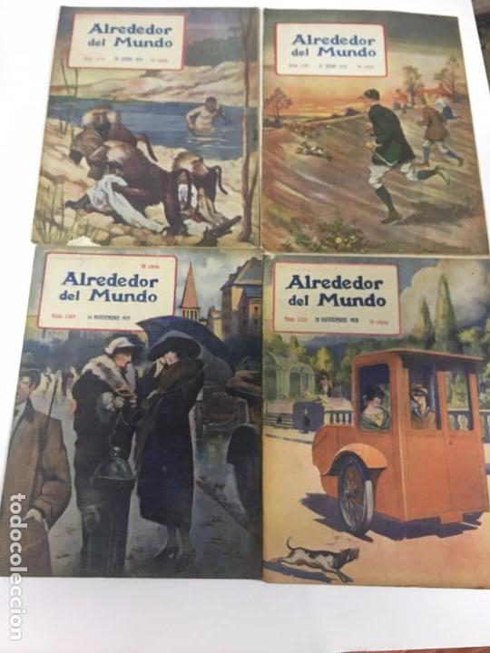 Coleccionismo de revistas y peri&oacute;dicos: LOTE 4 ALREDEDOR DEL MUNDO. nums 1147, 1148, 1169 y 1170