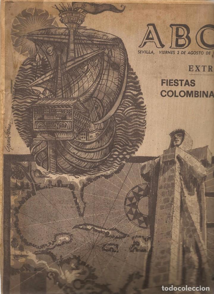 Coleccionismo de revistas y peri&oacute;dicos: ABC. SEVILLA, 2 AGOSTO 1968. EXTRA: FIESTAS COLOMBINAS.  (B/59)