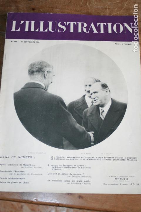 Coleccionismo de revistas y peri&oacute;dicos: L'ILLUSTRATION n&ordm; 4.986 (24/9/38) GUERRA CIVIL BILBAO SANTANDER VIZCAYA CASTRO URDIALES VALENCIA