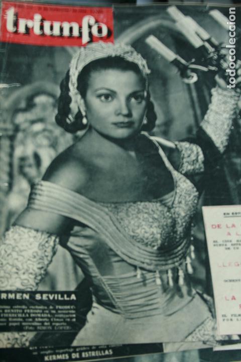 Coleccionismo de Revistas y Peri&oacute;dicos: EDMUND GWEEN  JUAN MARINE  CARMEN SEVILLA  1955