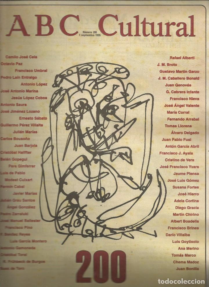 Coleccionismo de Revistas y Peri&oacute;dicos: ABC CULTURAL N&ordm; 200, 1 SETIEMBRE 1995. CELA, CABRERA INFANTE, CHIRICO,JAVIER MAR&Iacute;AS, ETC