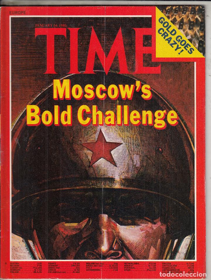 Collezionismo di Riviste e Giornali: REVISTA TIME 14 ENERO A&Ntilde;O 1980. EL DESAF&Iacute;O CORAZ&Oacute;N DE MOSC&Uacute;.