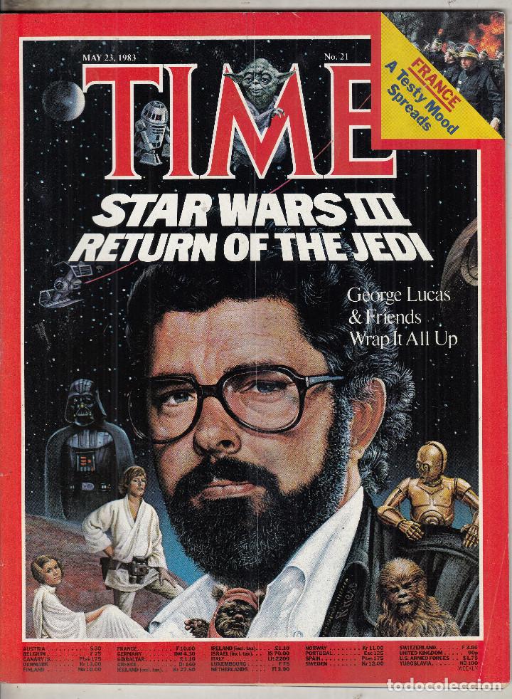 Coleccionismo de Revistas y Peri&oacute;dicos: REVISTA TIME 23 MAYO A&Ntilde;O 1983. STAR WARS III. EL RETORNO DEL JEDI.GEORGE LUCAS.