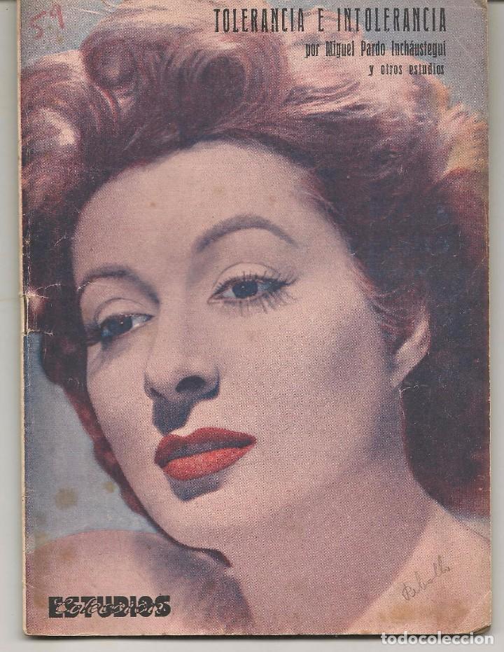 Colecionismo de Revistas e Jornais: COLECCI&Oacute;N ESTUDIOS. VOLUMEN VI. N&ordm; 59. TOLERANCIA E INTOLERANCIA. MIGUEL PARDO.  EDT. PASTOR (P/D83)